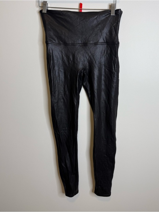 SPANX Pants - SPANX Black Leggings metallic size xl